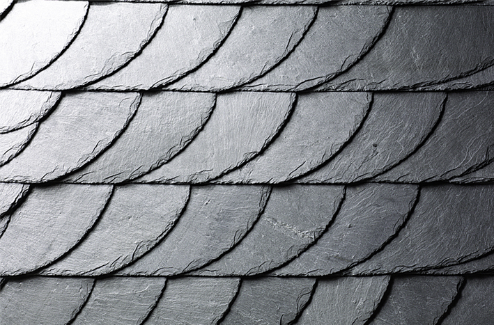 Staroniemieckie krycie dachu łupkiem kamiennym